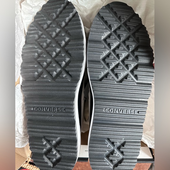 CONVERSE One Star Fleece Lined Hiker, Papyrus/Black, Size 10.5 - Picture 9 of 10